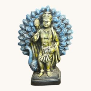 rudrakshhandcrafted.com Lord Murugan with Peacock Idol